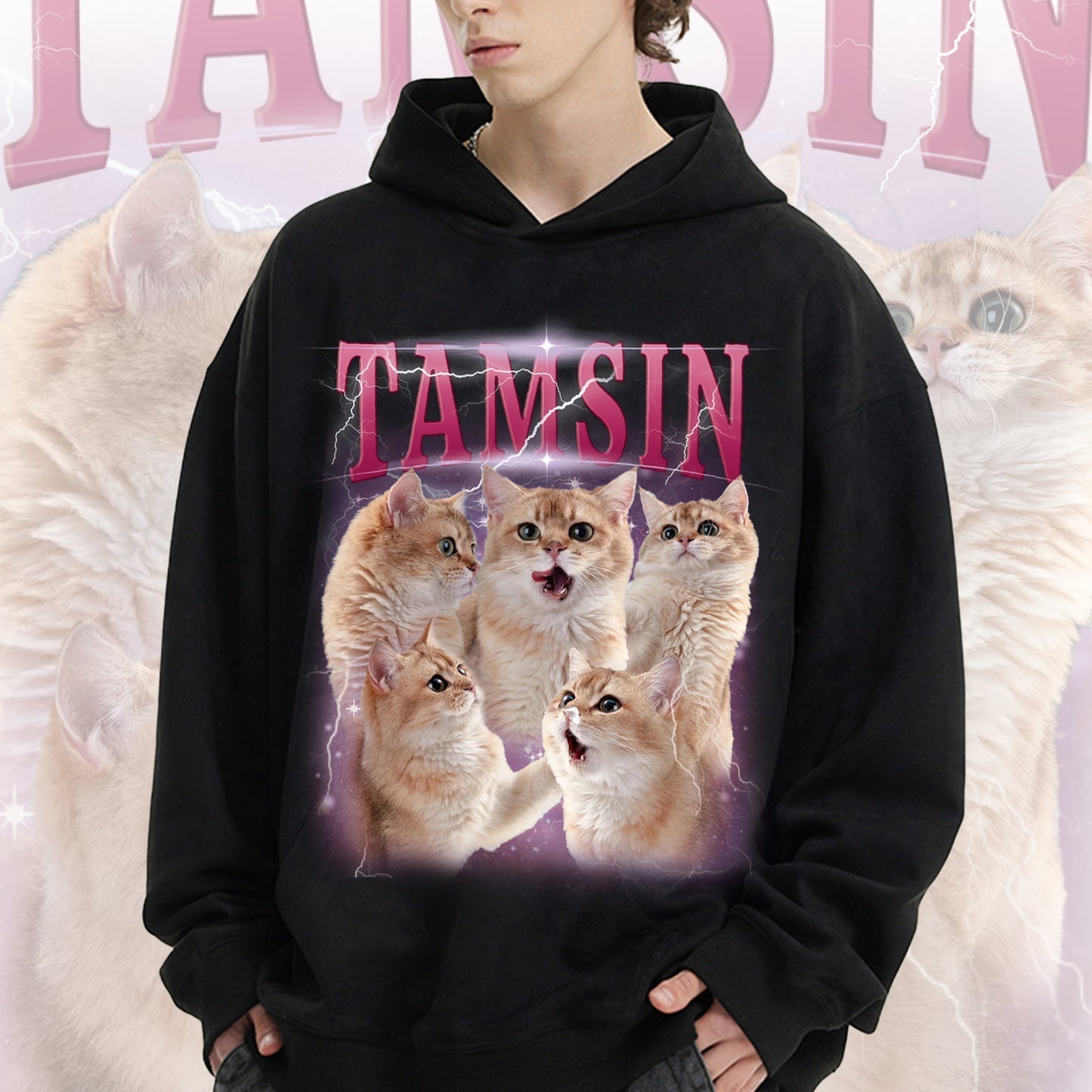 Custom Unique Vintage Photo Pet Tee/Sweatshirt/Hoodie