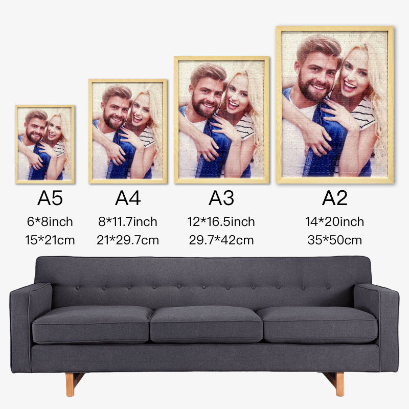 Custom Photo Puzzle With Frame - Jigsaw Puzzle Gift