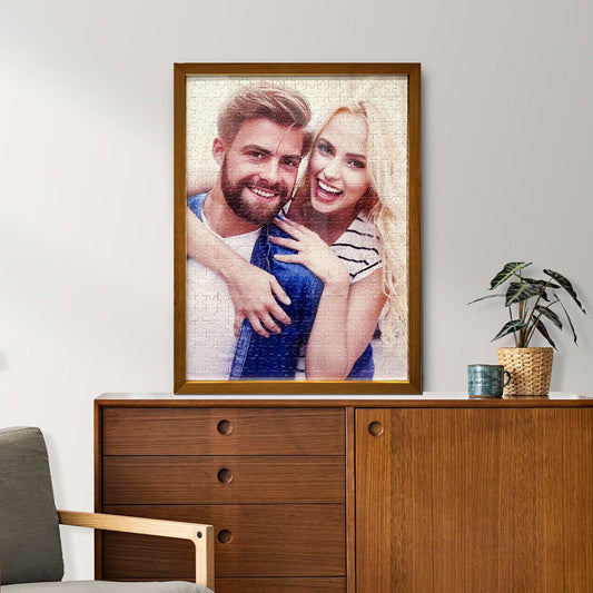 Custom Photo Puzzle With Frame - Jigsaw Puzzle Gift