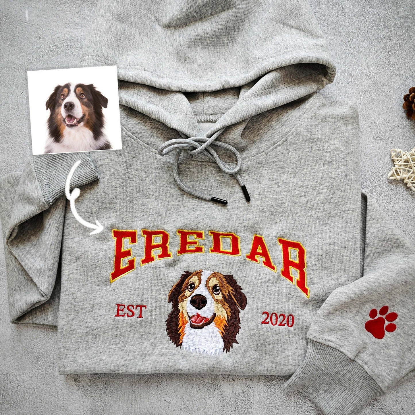 Custom Pet Portrait Hoodie💕 Crewneck