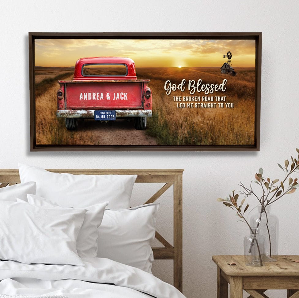 50% 0FF🎄Custom Vintage Truck Farmhouse canvas Gift