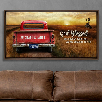 50% 0FF🎄Custom Vintage Truck Farmhouse canvas Gift