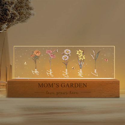 50%OFF✨Love Grows Here-Personalized Birth Month Flower LED Light