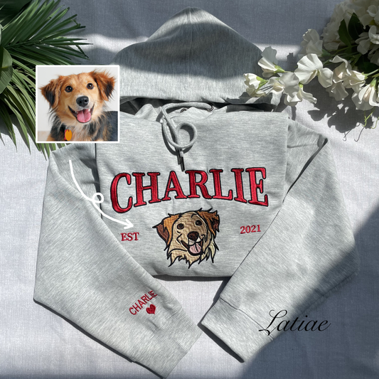 Custom Pet Portrait Hoodie💕 Crewneck