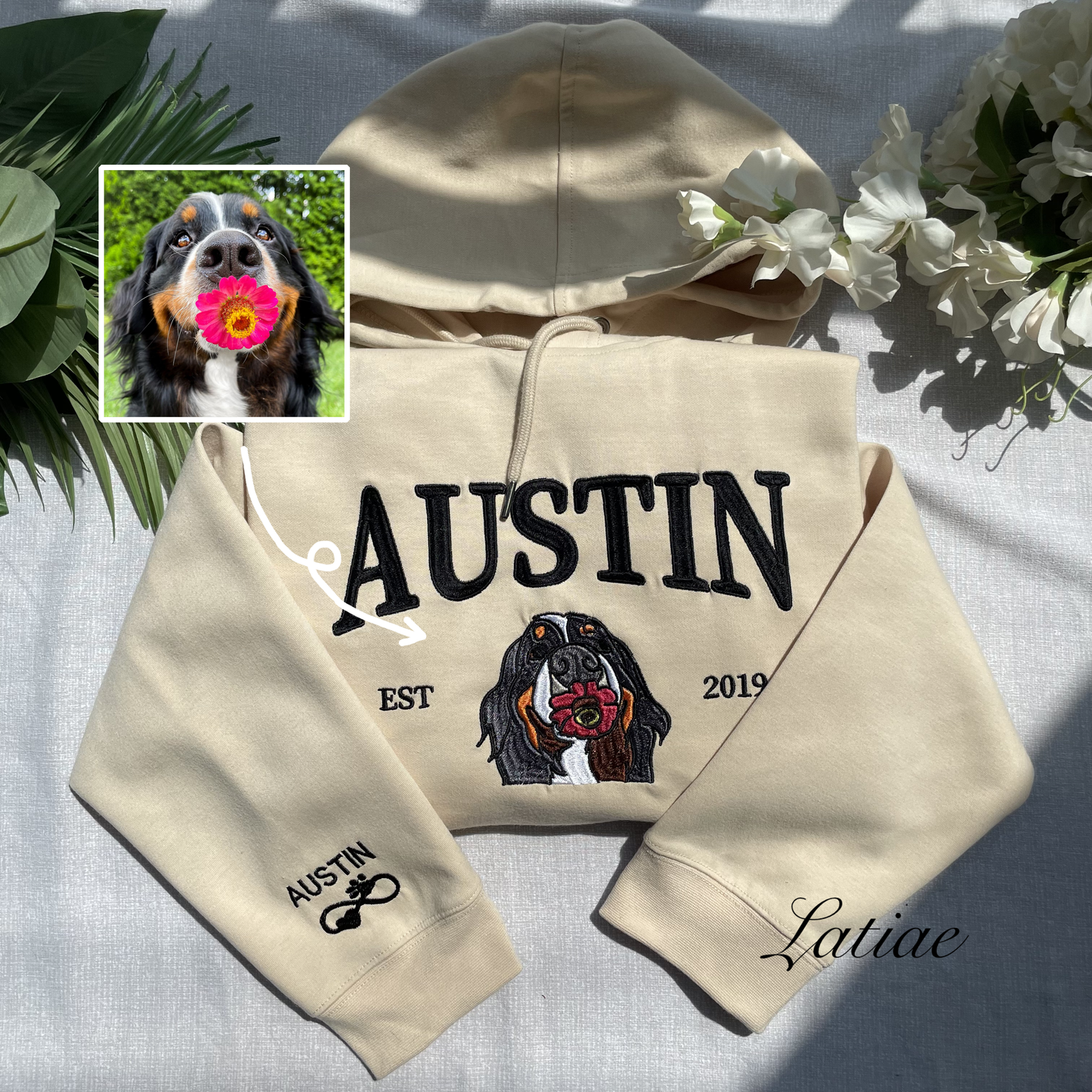 Custom Pet Portrait Hoodie💕 Crewneck