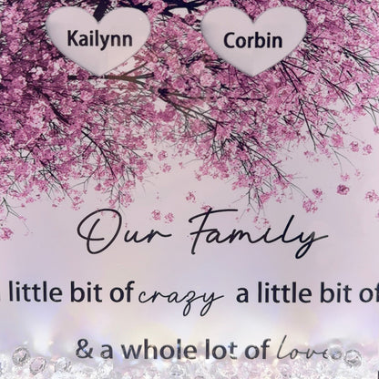 50% OFF✨Custom Family Tree Heart Light Frame Gift With Stars