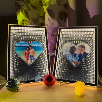 💖Customized Couple Photo Love Corridor Mirror Lamp